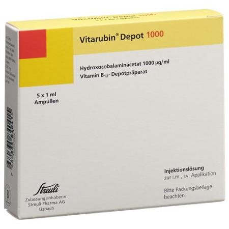 Vitarubin Depot 1000 mcg/ml 10 Ampullen 1 ml - PrimeCare Global