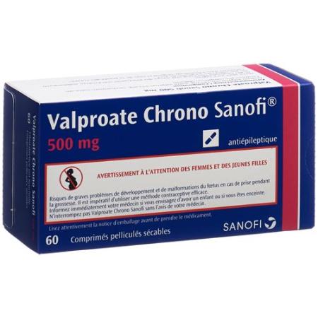 Valproate Chrono Sanofi Filmtabl 500 mg 60 pcs - PrimeCare Global
