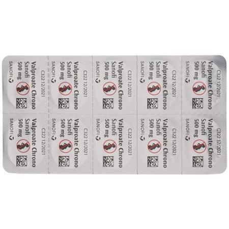 Valproate Chrono Sanofi Filmtabl 500 mg 60 pcs - PrimeCare Global