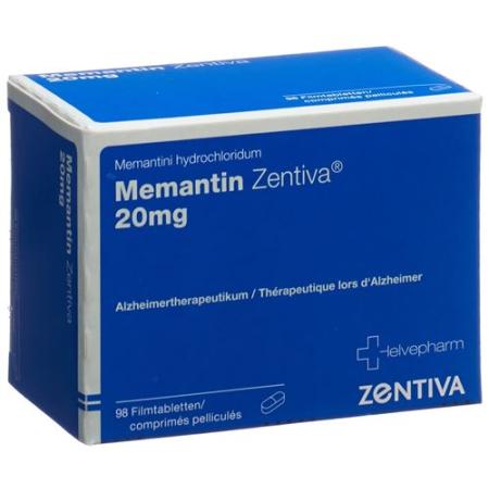 Memantine Zentiva Filmtabl 20 mg 98 pcs - PrimeCare Global
