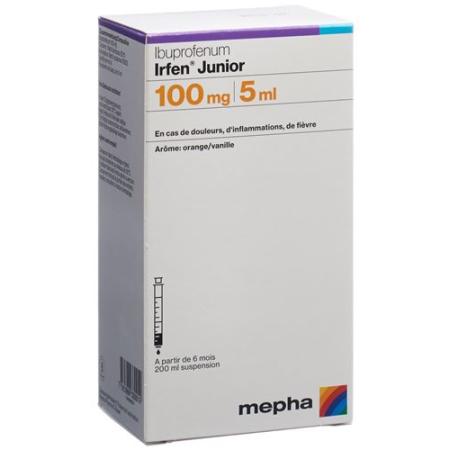 Irfen Junior Susp 100mg/5ml Bottle 200ml - PrimeCare Global