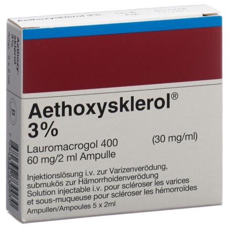 Aethoxysklerol Inj Loes 3% 5amp 2ml - PrimeCare Global