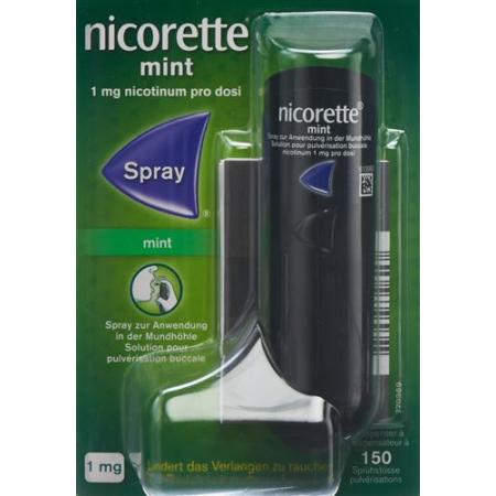 Nicorette Mint Spray for use in the oral cavity 150 doses - PrimeCare Global