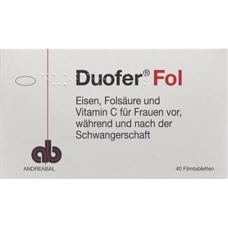 Duofer Fol Filmtablet 40 pcs - PrimeCare Global