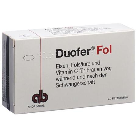 Duofer Fol Filmtablet 40 pcs - PrimeCare Global