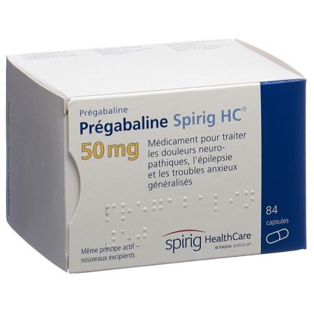 Pregabalin Spirig HC Caps 50 mg 84 pcs - PrimeCare Global