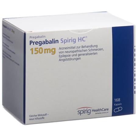 Pregabalin Spirig HC Caps 150 mg 56 pcs - PrimeCare Global