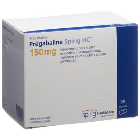Pregabalin Spirig HC Caps 150 mg 56 pcs - PrimeCare Global