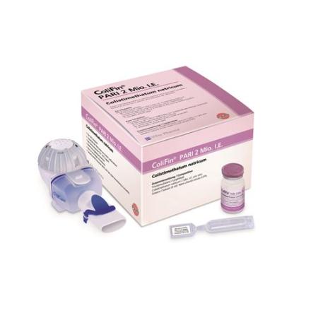 ColiFin PARI Inh PLV 2 MIU 56 dry matter. 60 solvent samples. 1 Nebulizer Amp 56 pcs - PrimeCare Global