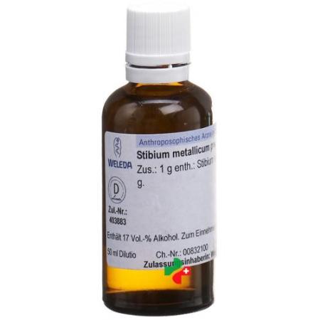 Weleda Stibium metallicum praeparatum Dil D 6 50 ml - PrimeCare Global