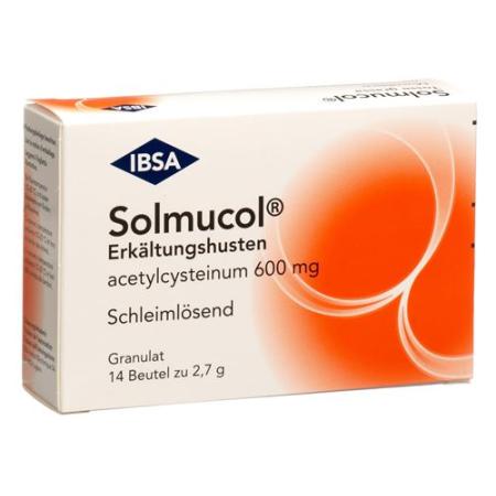 Solmucol Cold Cough granules 600 mg bag 14 pcs - PrimeCare Global