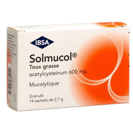 Solmucol Cold Cough granules 600 mg bag 14 pcs - PrimeCare Global
