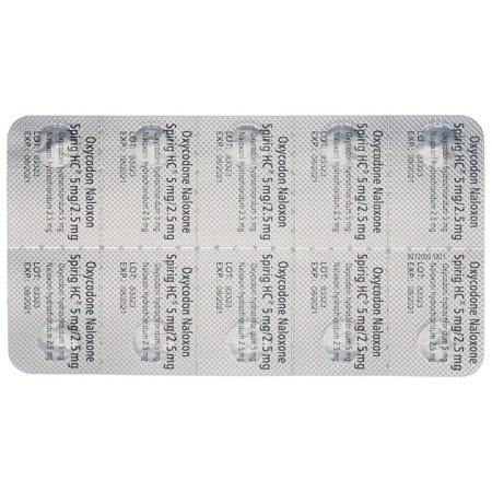 Oxycodone Naloxone Spirig HC Ret Tabl 5mg/2.5mg 30 pcs - PrimeCare Global