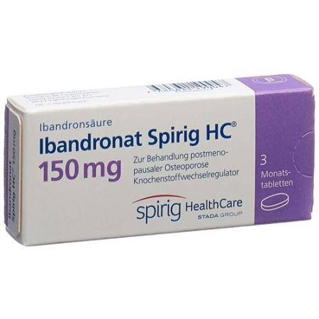 Ibandronate Spirig HC 150 mg monthly tablets - PrimeCare Global
