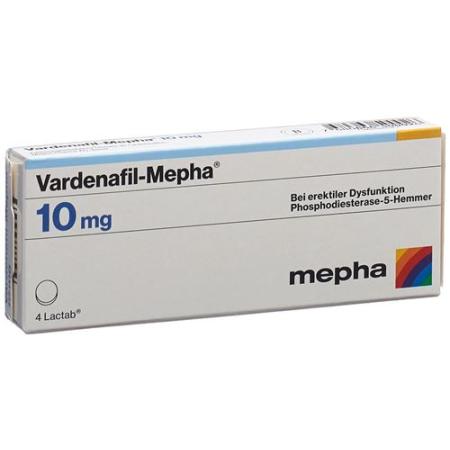Vardenafil-Mepha Lactab 10 mg 4 pcs - PrimeCare Global