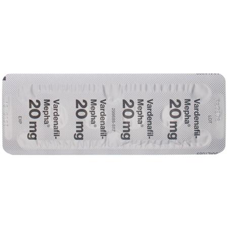 Vardenafil-Mepha Lactab 20 mg 4 pcs - PrimeCare Global