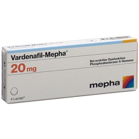 Vardenafil-Mepha Lactab 20 mg 12 pcs - PrimeCare Global