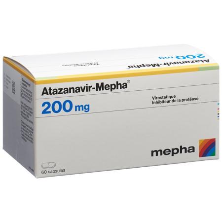 Atazanavir-Mepha Kaps 200 mg 60 Stk - PrimeCare Global