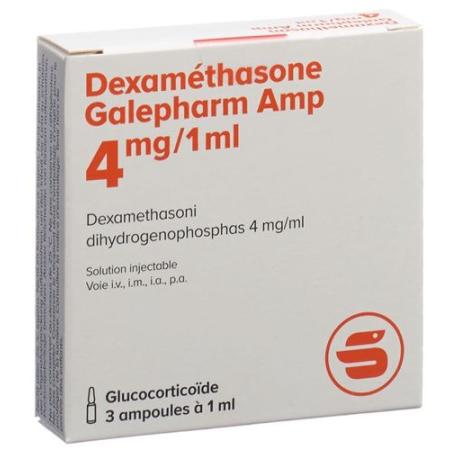 Dexamethasone Galepharm Amp Inj L&ouml;s 4 mg/ml 3 x 1 ml - PrimeCare Global
