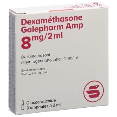 Dexamethasone Galepharm Amp Inj L&ouml;s 8 mg/2ml 3 x 2 ml - PrimeCare Global