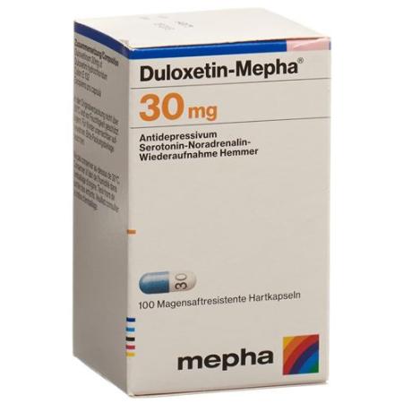 Duloxetine Mepha Kaps 30 mg bottle 100 pieces - PrimeCare Global