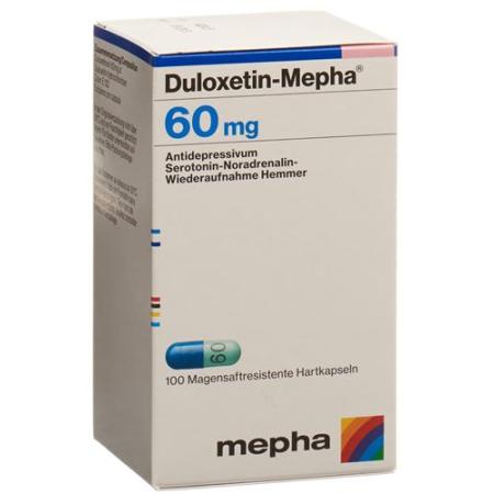 Duloxetine Mepha Kaps 60 mg bottle 100 pieces - PrimeCare Global