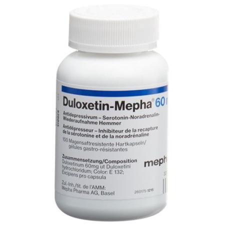 Duloxetine Mepha Kaps 60 mg bottle 100 pieces - PrimeCare Global