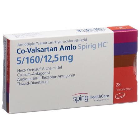 Co-valsartan Amlo Spirig HC Filmtabl 5/160/12.5mg 28 pcs - PrimeCare Global