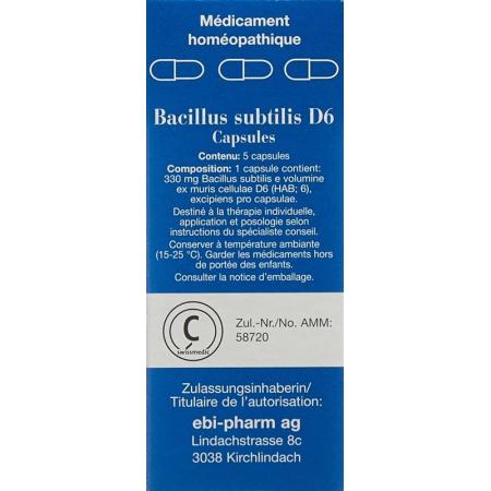 Sanum Bacillus subtilis Kaps D 6 5 pcs - PrimeCare Global