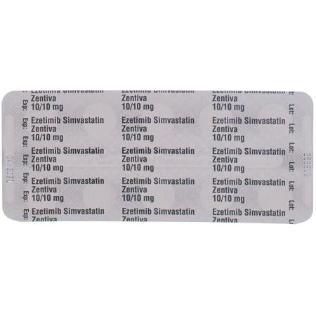 Ezetimibe Simvastatin Zentiva Tabl 10/10 mg 28 pcs - PrimeCare Global