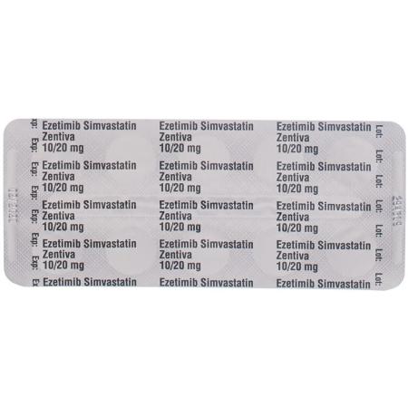 Ezetimibe Simvastatin Zentiva Tabl 10/20 mg 98 pcs - PrimeCare Global