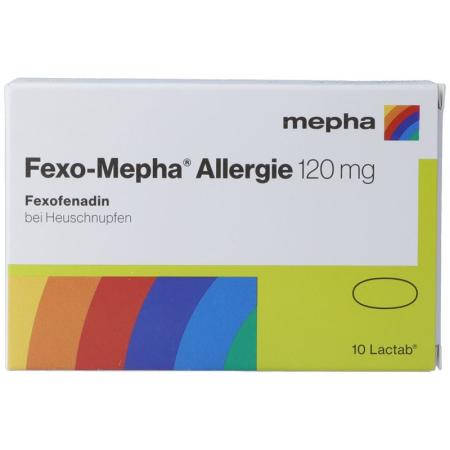 Fexo-Mepha Allergy Lactab 120 mg 10 pcs - PrimeCare Global