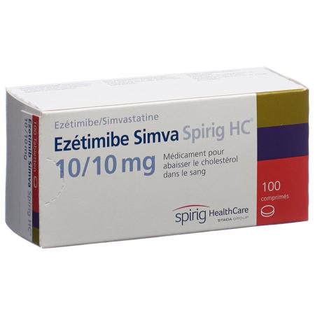 Ezetimibe Simva Spirig HC Tabl 10/10 mg 100 pcs - PrimeCare Global