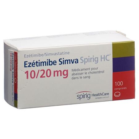 Ezetimibe Simva Spirig HC Tabl 10/20 mg 100 pcs - PrimeCare Global