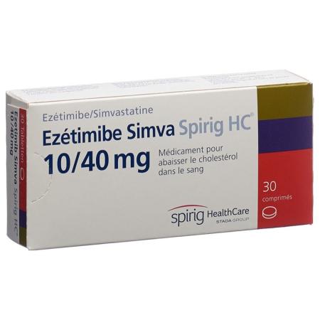 Ezetimibe Simva Spirig HC Tabl 10/40 mg 30 pcs - PrimeCare Global
