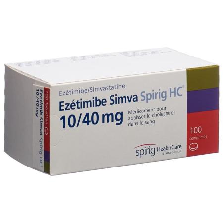 Ezetimibe Simva Spirig HC Tabl 10/40 mg 100 pcs - PrimeCare Global