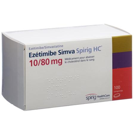 Ezetimibe Simva Spirig HC Tabl 10/80 mg 100 pcs - PrimeCare Global