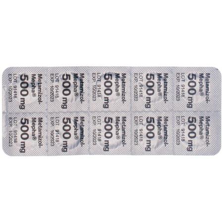 Metamizol-Mepha Tabl 500 mg 10 pcs - PrimeCare Global