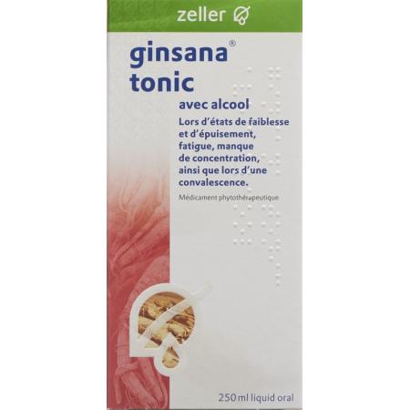 Ginsana Tonic with Alcohol Oral Liquid Fl 250 ml - PrimeCare Global