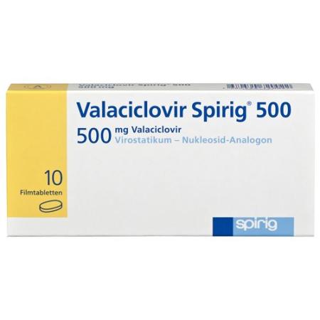 Valaciclovir Spirig film tablets 500 mg 10 pcs - PrimeCare Global