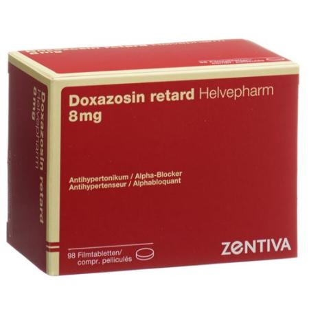 Doxazosin Retard Helvepharm 8 mg 98 tablets - PrimeCare Global