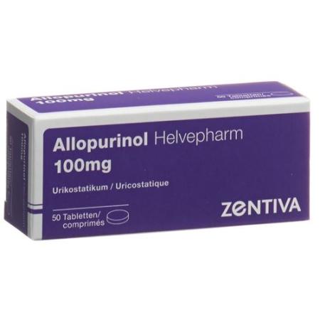 Allopurinol 100 mg tablets Helvepharm 50 pcs - PrimeCare Global