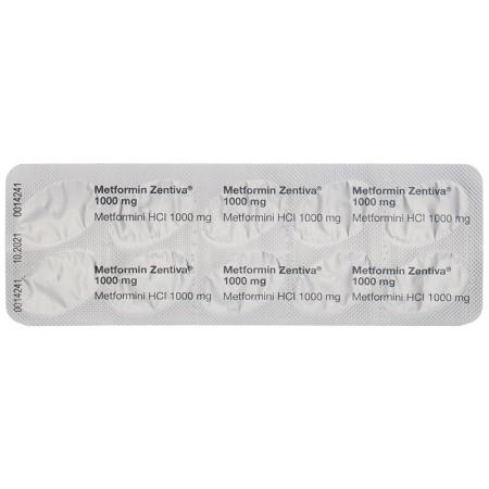 Metformin Zentiva Filmtabl 1000 mg 60 pcs - PrimeCare Global