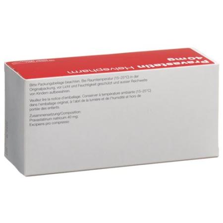 Pravastatin 40 mg tablets Helvepharm 100 pcs - PrimeCare Global