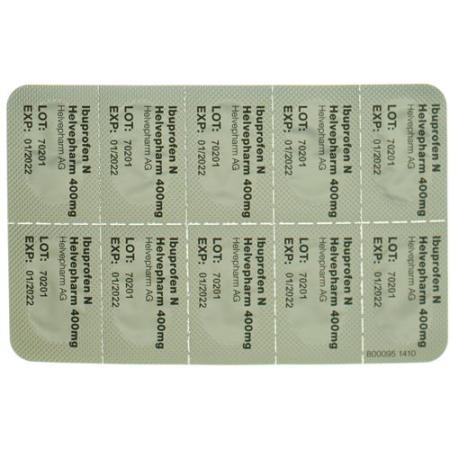 Ibuprofen N Helvepharm Filmtabl 400 mg of 20 pcs - PrimeCare Global