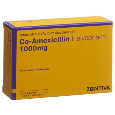 Co-Amoxicillin Zentiva Filmtabl 1000 mg 12 pcs - PrimeCare Global