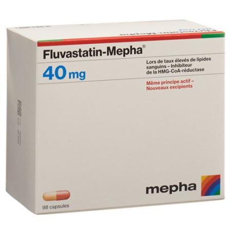 Fluvastatin Mepha Kaps 40 mg 98 pcs - PrimeCare Global