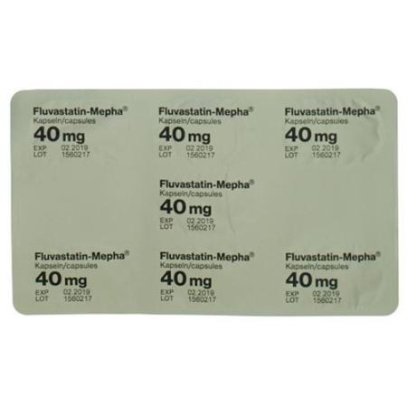 Fluvastatin Mepha Kaps 40 mg 98 pcs - PrimeCare Global