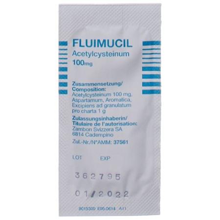 Fluimucil granules 100 mg 30 sachets - PrimeCare Global