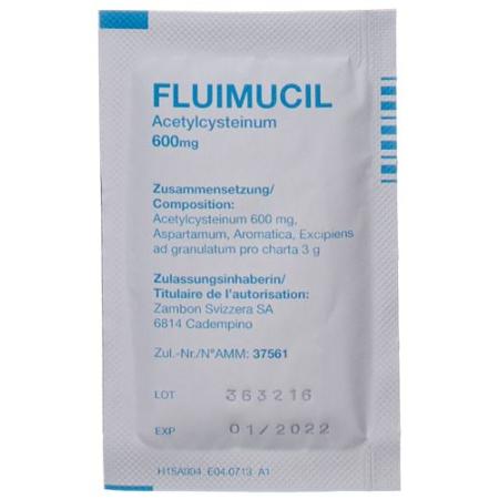 Fluimucil granules 600 mg 30 sachets - PrimeCare Global